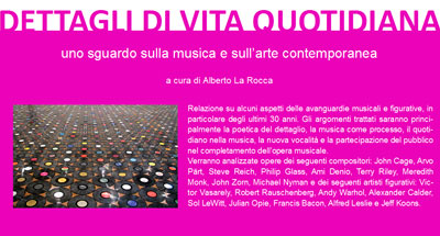 Seminario musicale "Dettagli di vita quotidiana"