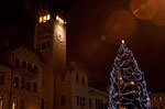 Macht der ' traditionelle Weihnachtsbaum in Asiago, Samstag, 8. Dezember 2012