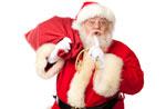 Santa Claus arrives in Lusiana, Sunday December 22, 2013