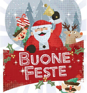 Buone feste lusiana babbo natale