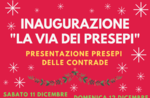 Inauguration of the "Via dei Presepi a Enego" - 12 December 2021