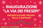 Inaugurazione della "Via dei Presepi a Enego" - 12 dicembre 2021