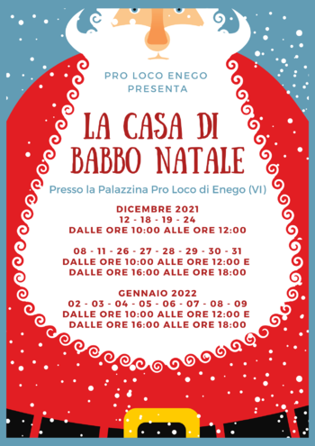 Orari di apertura casa di babbo natale Enego