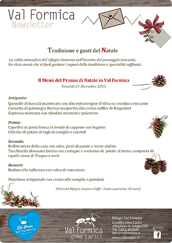 Pranzo Natale 2015 Val Formica