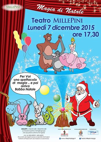 Spettacoli Di Natale Per Bambini.Spettacolo Per Bambini Magia Di Natale E Arrivo Di Babbo Natale 7 Dicembre 2015