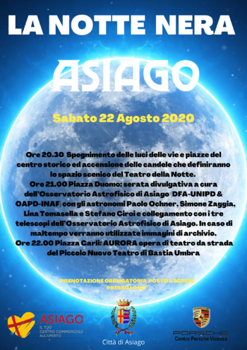 Notte nera Asiago 22 agosto 2020