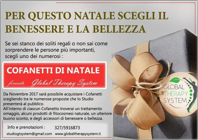 Regali Di Natale Importanti.Cofanetti Di Natale Promozioni E Idee Regalo Di Global Therapy System A Canove Di Roana