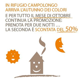 Offerta autunno 2015 Rifugio Campolongo Offerta autunno 2015 Rifugio Campolongo