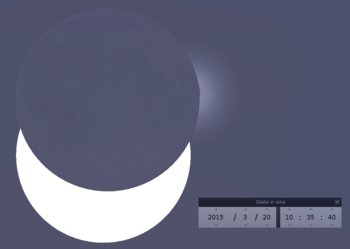 Eclisse fase centrale altopiano di asiago 20 marzo 2015