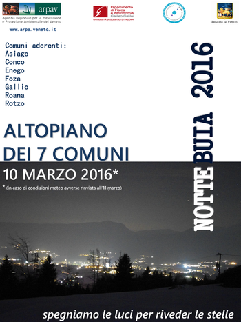 Notte buia 2016 sull altopiano di asiago fb