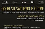 Eyes on Saturn and beyond, lecture at the Astronomical Observatory of Asiago