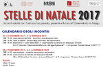 STELLE di NATALE 2017 - Incontri all'Osservatorio di Asiago - Dal 26 dicembre 2017 al 6 gennaio 2018