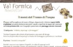 IL MENU' DEL PRANZO DI PASQUA del Ristorante Rifugio Val Formica, Domenica 5 Apr