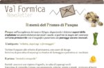 IL MENU' DEL PRANZO DI PASQUA del Ristorante Rifugio Val Formica, Domenica 5 Apr