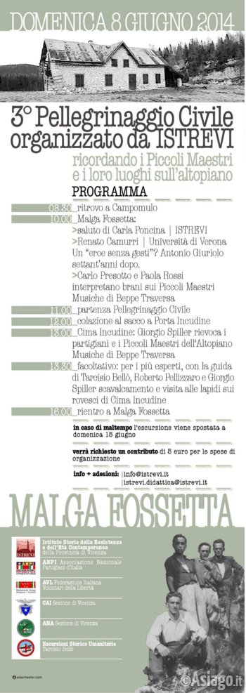3º Pellegrinaggio Civile Asiago 3º Pellegrinaggio Civile Asiago