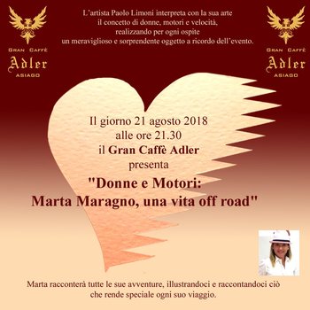 Marta Maragno una vita off road al Caffè Adler