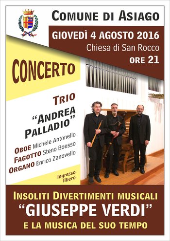 Trio Andrea Palladio alla chiesa di San Rocco di Asiago