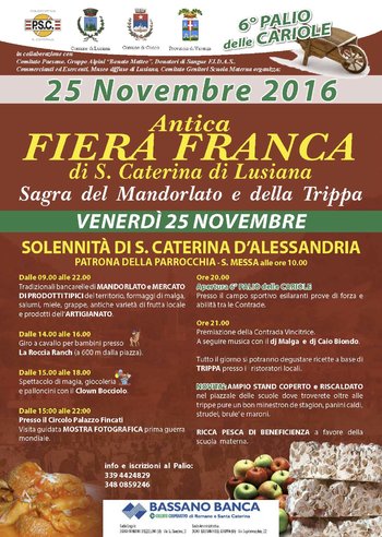 Locandina antica fiera franca s.Caterina