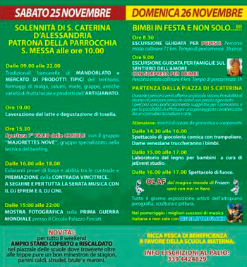 Programma fiera franca santa caterina di lusiana 2017 Programma fiera franca santa caterina di lusiana 2017