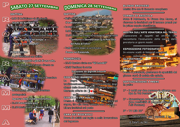 Programma Sagra Santa Giustina 2014 Programma Sagra Santa Giustina 2014