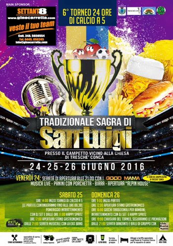 sagra di san Luigi e 6 torneo 24h di tresche conca di roana 24-26 giugno 2016