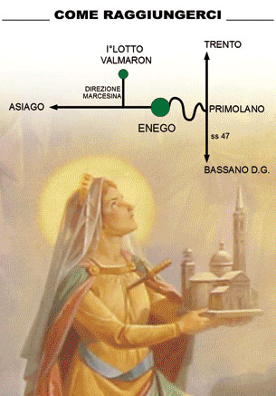 Sagra di S. Giustina: Come Arrivare