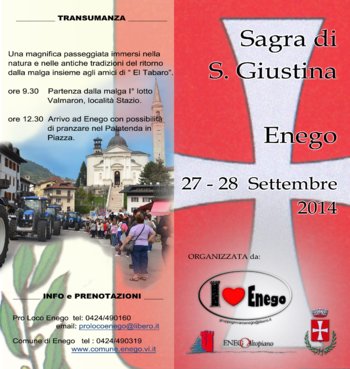 Sagra di santa giustina e transumanza 2014 enego