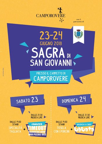Sagra San Giovanni Camporovere 2018 Sagra San Giovanni Camporovere 2018