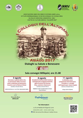 Colloqui dell'Altipiano 2017 ad Asiago