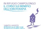 Corso sui Benefici dell'Idroterapia al Rifugio Campolongo, 9 agosto 2014