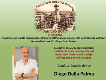 Diego Dalla Palma ad Asiago per i Colloqui dell'Alltipiano