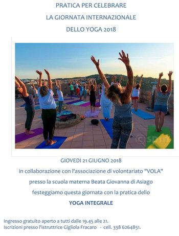 Giornata yoga 2018 ad Asiago