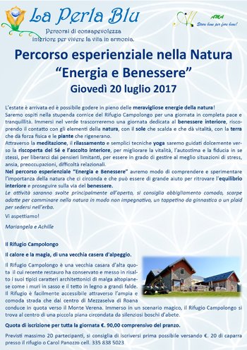 Percorso esperienziale nella Natura al Rifugio Campolongo Percorso esperienziale nella Natura al Rifugio Campolongo