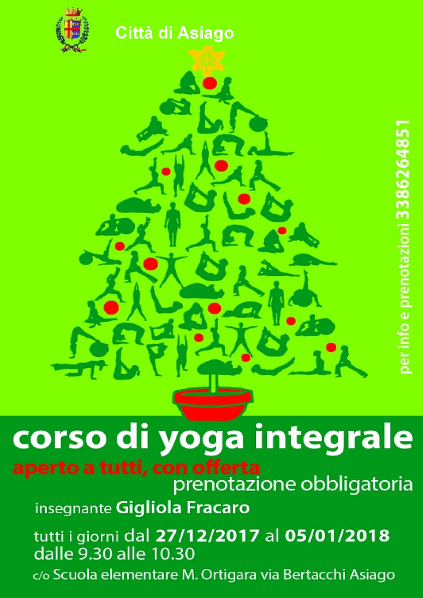 Immagini Natale Yoga.Integral Yoga Course With Gigliola Feltham 5 27 In Asiago December 2017 To 2018 From January