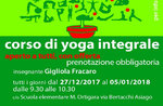 Integral Yoga course with Gigliola Feltham 5-27 in Asiago December 2017 to 2018 From January