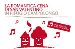 Valentine's Day dinner at Rifugio Campolongo, Asiago plateau, 13 February