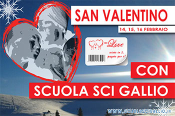 San Valentino con Scuola Sci Gallio