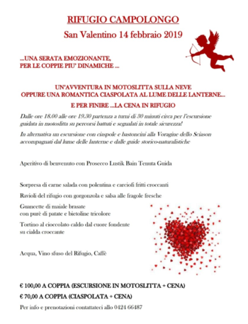 San valentino 2019 al rifugio Campolongo