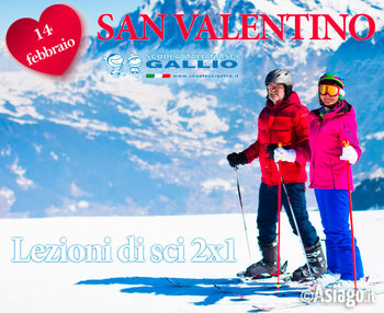 Promozione San Valentino della Scuola Sci Gallio