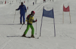 Group lessons of Alpine skiing at Easter, on the Asiago Plateau