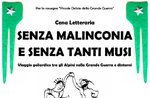 Cena letteraria "SENZA MALINCONIA E SENZA TANTI MUSI", Rubbio, 22 ottobre 2016