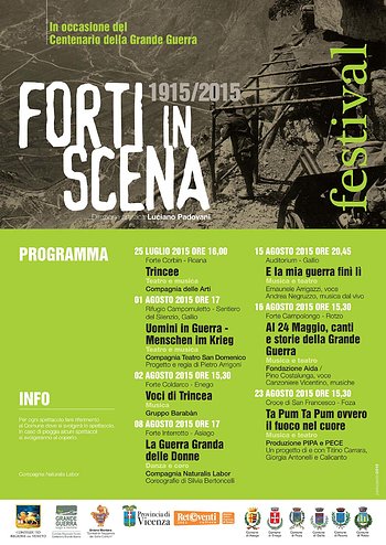 Forti in scena 1915/2015 - festival di spettacoli sull'Altopiano di Asiago