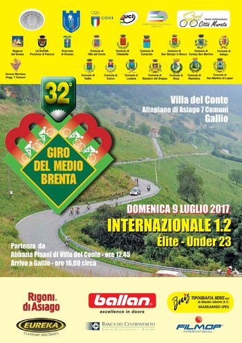 32 Giro Medio del Brenta - 9 luglio 2017 32 Giro Medio del Brenta - 9 luglio 2017