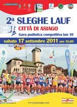 II Sleghe Lauf City of Asiago competitive Running 10KM Saturday, September 17