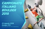Italienische absolute Meisterschaft Boulder senior (Klettern) Asiago-25 August 2018