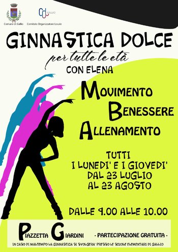 Ginnastica dolce a Gallio 2018