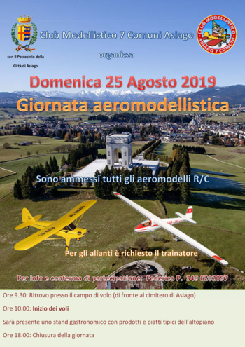 Giornata aeromodellismo Asiago 2019