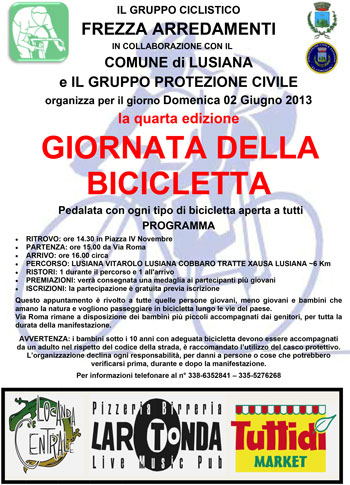 Quarta Giornata della Bicicletta a Lusiana