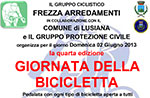 Quarta edizione della Giornata della Bicicletta a Lusiana Domenica 2 Giugno 2013