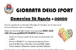 GIORNATA DELLO SPORT – Conco, Domenica 26 Agosto 2018